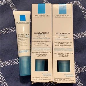 THREE OUTDATED La Roche Hydraphase intense eyes.